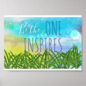 Wees Degene Die Inspireert Citaat Poster (Voorkant)