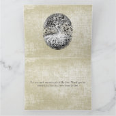 Wees diep geroerd in zijn liefde Christelijk Dank  Bedankkaart (Binnen)