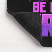 Wees drugsvrij hou van jezelf Paarse lint Muismat (Hoek)