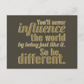 Wees dus anders briefkaart (Voorkant)