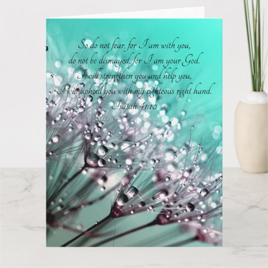 Wees dus niet bang voor de Bijbelversie van Isaiah Kaart (Voorkant)