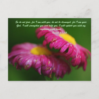 Wees dus niet bang, want ik ben bij u. geen disma briefkaart