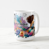 Wees Echte Niet Perfect Inspirerend Koffiemok (Voorkant rechts)