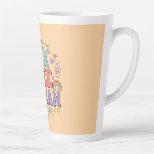 Wees een aardig mens - Rainbow Peace Quote Latte Mok