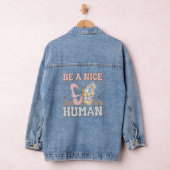 Wees een aardige menselijke Motivatie Gezegden goe Denim Jacket (Hangar)