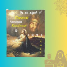 Wees een Agent of Peace Christ Afbeelding Characte