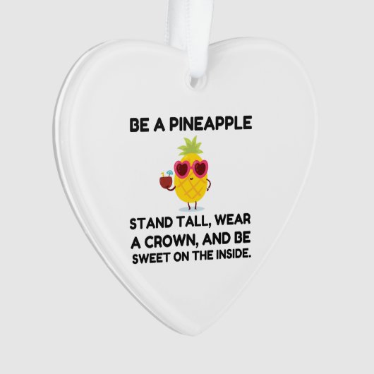 Wees een anananas grappig ornament (voorkant)