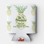 Wees een ananas... blikjeskoeler (Achterkant)