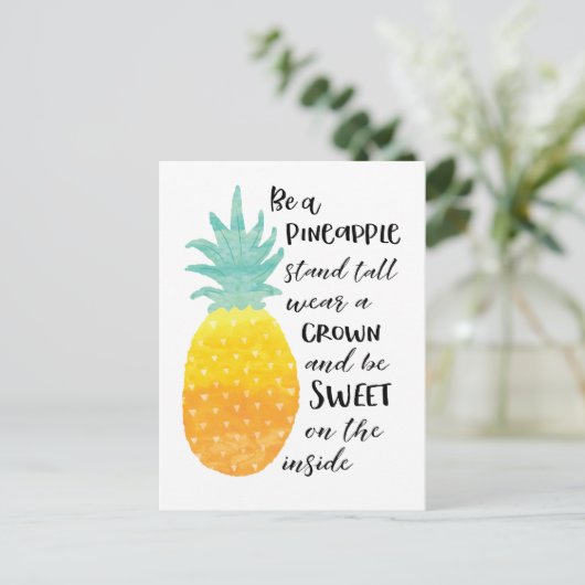 Wees een ananas briefkaart (Staand voorkant)
