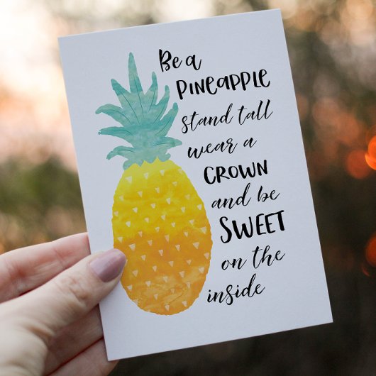 Wees een ananas briefkaart