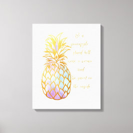 Wees een ananas canvas afdruk