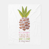 Wees een ananas fleece deken (Voorkant)
