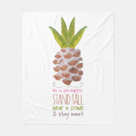 Wees een ananas fleece deken