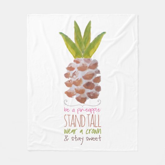 Wees een ananas fleece deken (Voorkant)