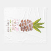 Wees een ananas fleece deken (Voorkant (Horizontaal))