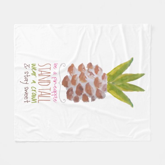 Wees een ananas fleece deken (Voorkant (Horizontaal))