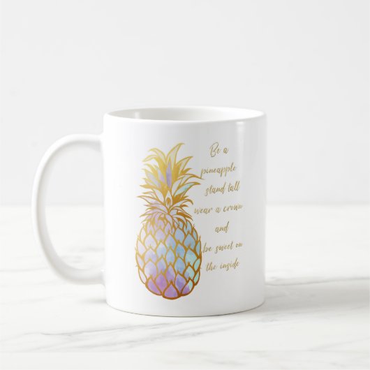 "Wees een ananas" koffie-mok Koffiemok (Links)