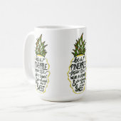 Wees een ananas koffiemok (Voorkant links)