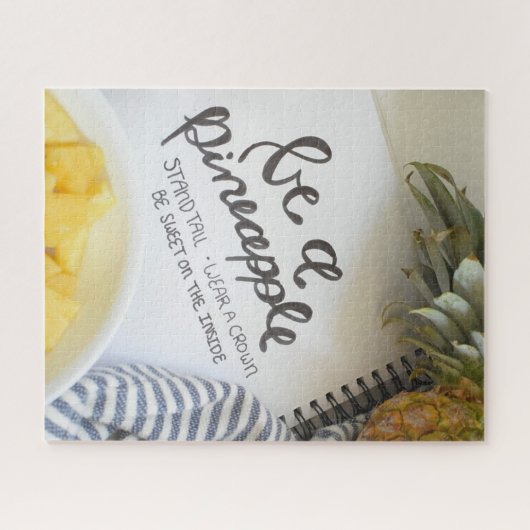 Wees een ananas legpuzzel (Horizontaal)