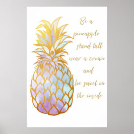Wees een ananas poster