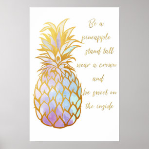 Wees een ananas poster