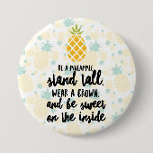Wees een ananas-ronde Button (Voorkant)