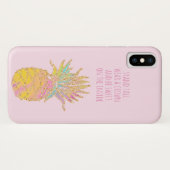 Wees een Ananas Schattigee Regenboog & Gouden Anan Case-Mate iPhone Case (Achterkant (horizontaal))