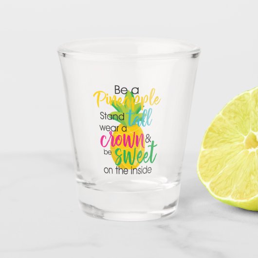 Wees een ananas shot glas (Voorkant)