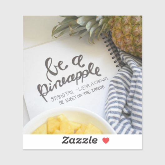 Wees een ananas sticker (Vel)