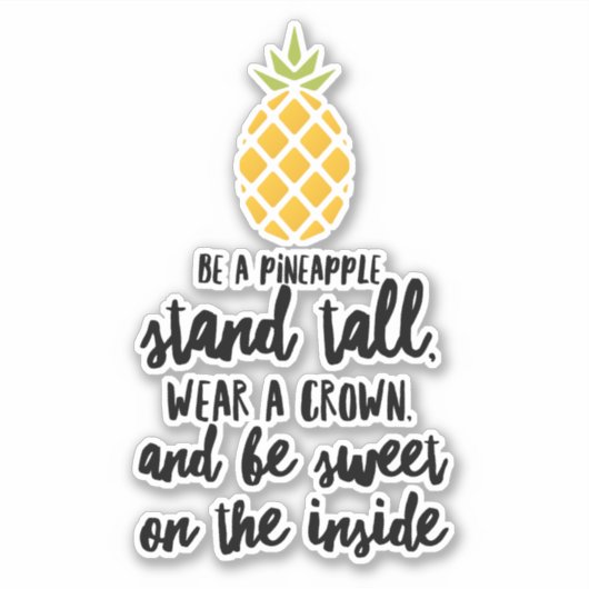 Wees een ananas Sticker (Voorkant)