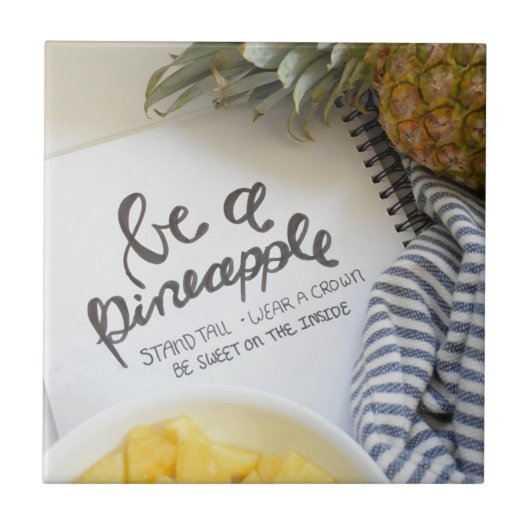 Wees een ananas tegeltje (Voorkant)