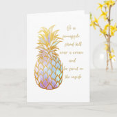 Wees een ananas wenskaart kaart (Gele Bloem)
