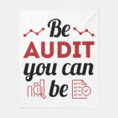 Wees een audit die u als geldend accountantscontro fleece deken (Voorkant)