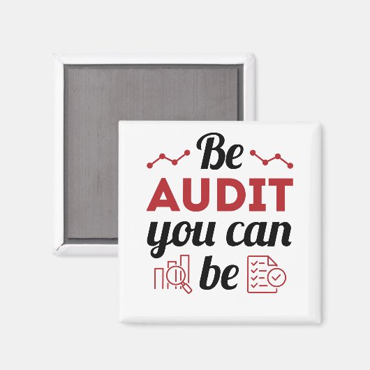 Wees een audit die u als geldend accountantscontro magneet (Voorkant / Achterkant)