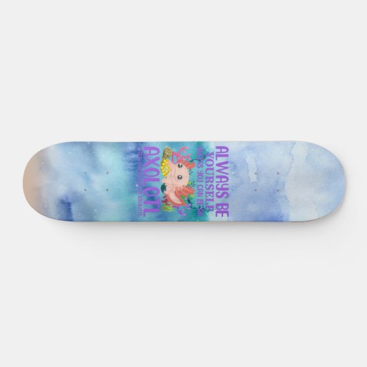 Wees een Axolotl Skateboard (Horizontaal)