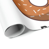 Wees een Bagel Funny Food Pun Bagel Lover Design Cadeaupapier (Rol Hoek)