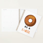 Wees een Bagel Funny Food Pun Bagel Lover Design Planner (Display)