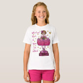 Wees een Ballerina (Blond) T-shirt (Voorkant volledig)