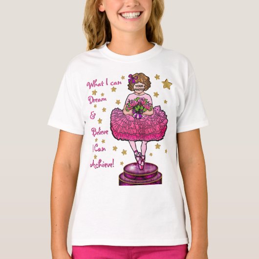 Wees een Ballerina (Blond) T-shirt (Voorkant)