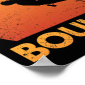 Wees een beetje Boulder Pun voor Rock Climbing Kli Poster (Hoek)
