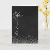 Wees een beetje mager op het zwarte bord kaart (Gele Bloem)