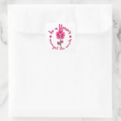 Wees een bloem tussen het onkruid vierkante sticker (Tas)