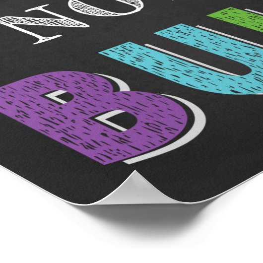 Wees een boeddy, geen Bully Classroom Anti Bully Poster (Hoek)