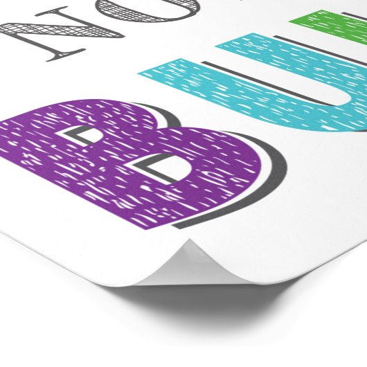 Wees een boeddy, geen Bully Classroom Anti Bully Poster (Hoek)