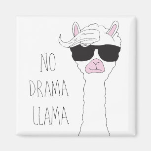 Wees een Cartoon voor No Drama Llama Magneet