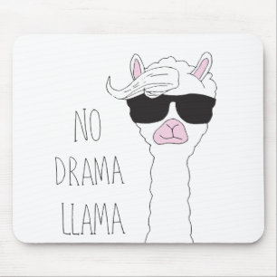 Wees een Cartoon voor No Drama Llama Muismat