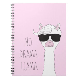 Wees een Cartoon voor No Drama Llama Notitieboek