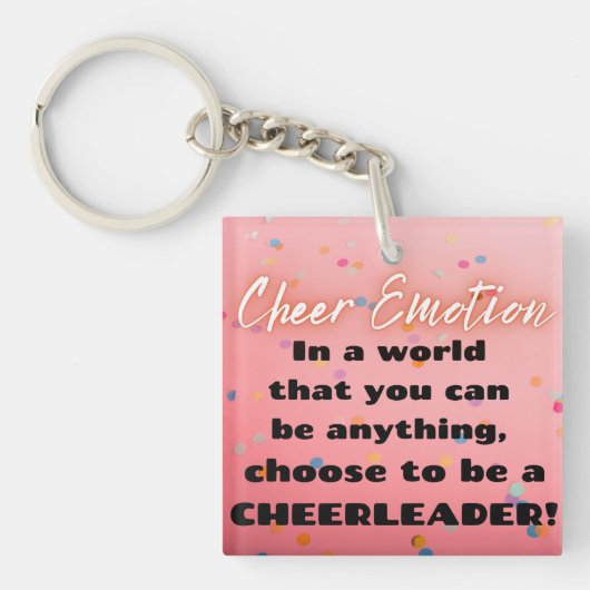 Wees een cheerleader Sleutelhanger (Voorkant)