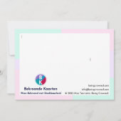 Wees een dankbaar wezen bedankkaart (Achterkant)