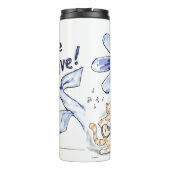 Wees een dappere kattenmuzikant thermosbeker (Achterkant)